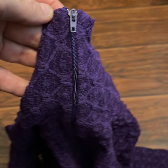 Vintage Weber Original Dead Stock Purple Print Turtleneck Boho Mod Squad - Picture 5 of 8